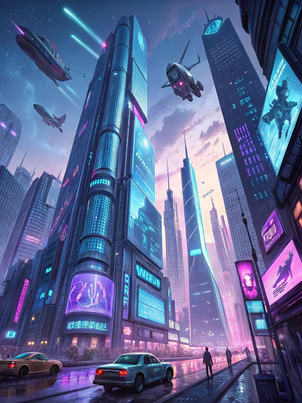 A futuristic cityscape with interconnected nodes representing Qiraxon's neural mesh, symbolizing its ability to connect and process vast amounts of data.
